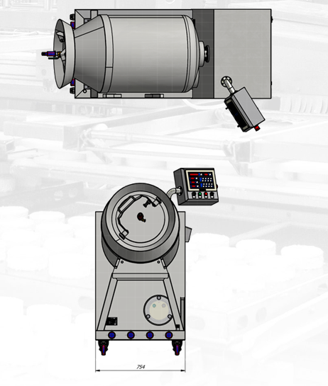 Vacuum tumbler MS-300V – KOMPO
